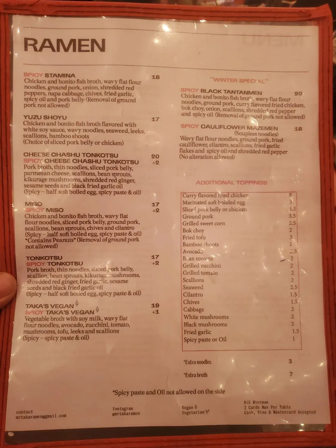 Menu 5