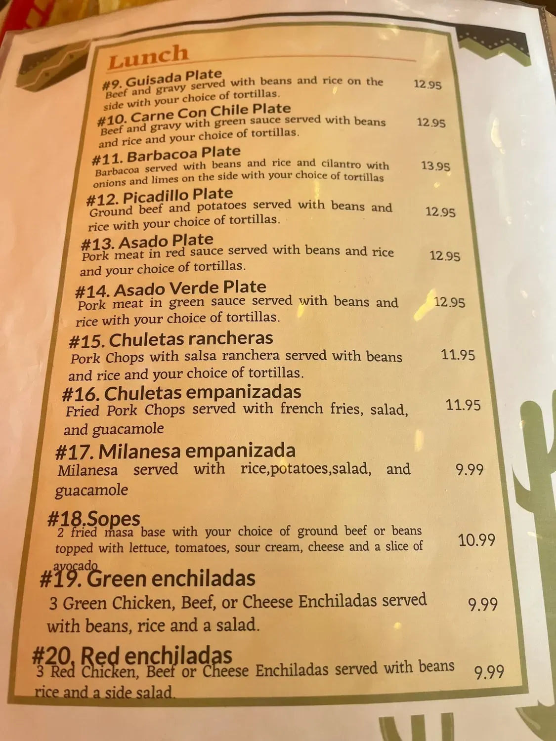 Menu 2