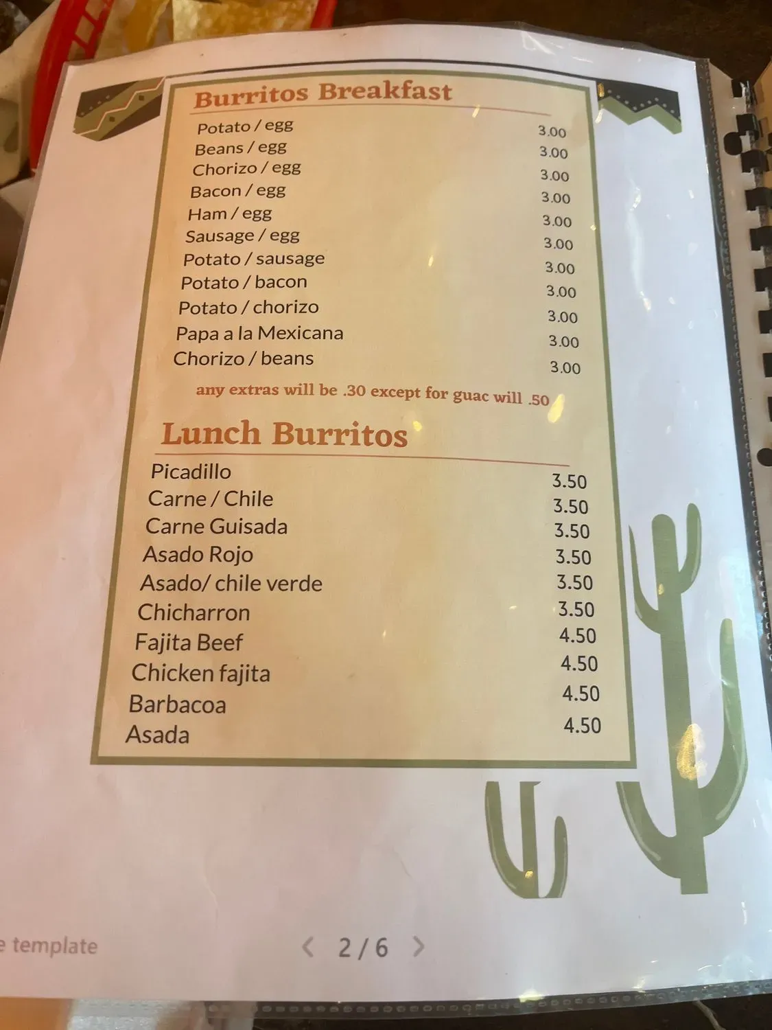 Menu 6