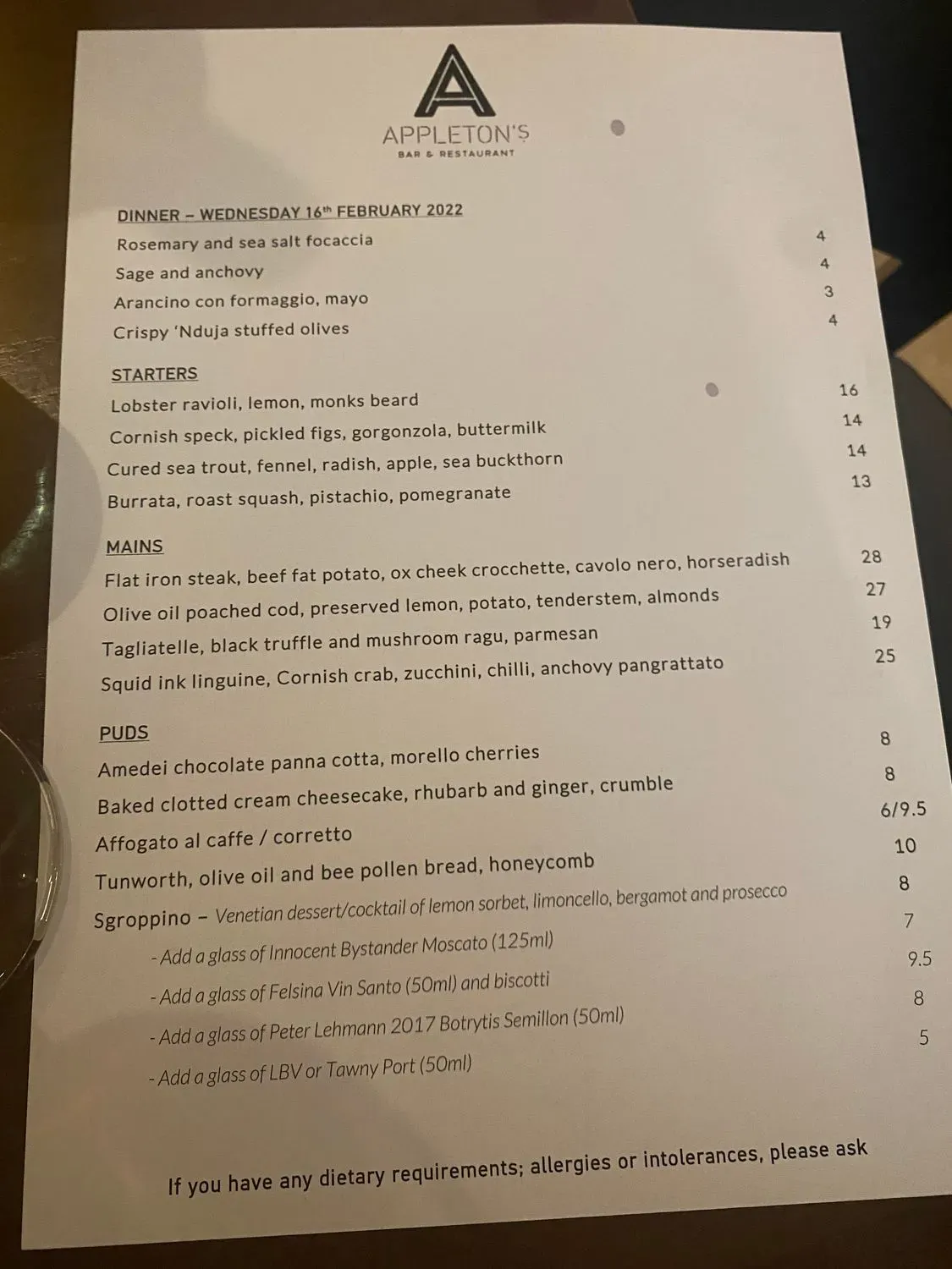 Menu 2