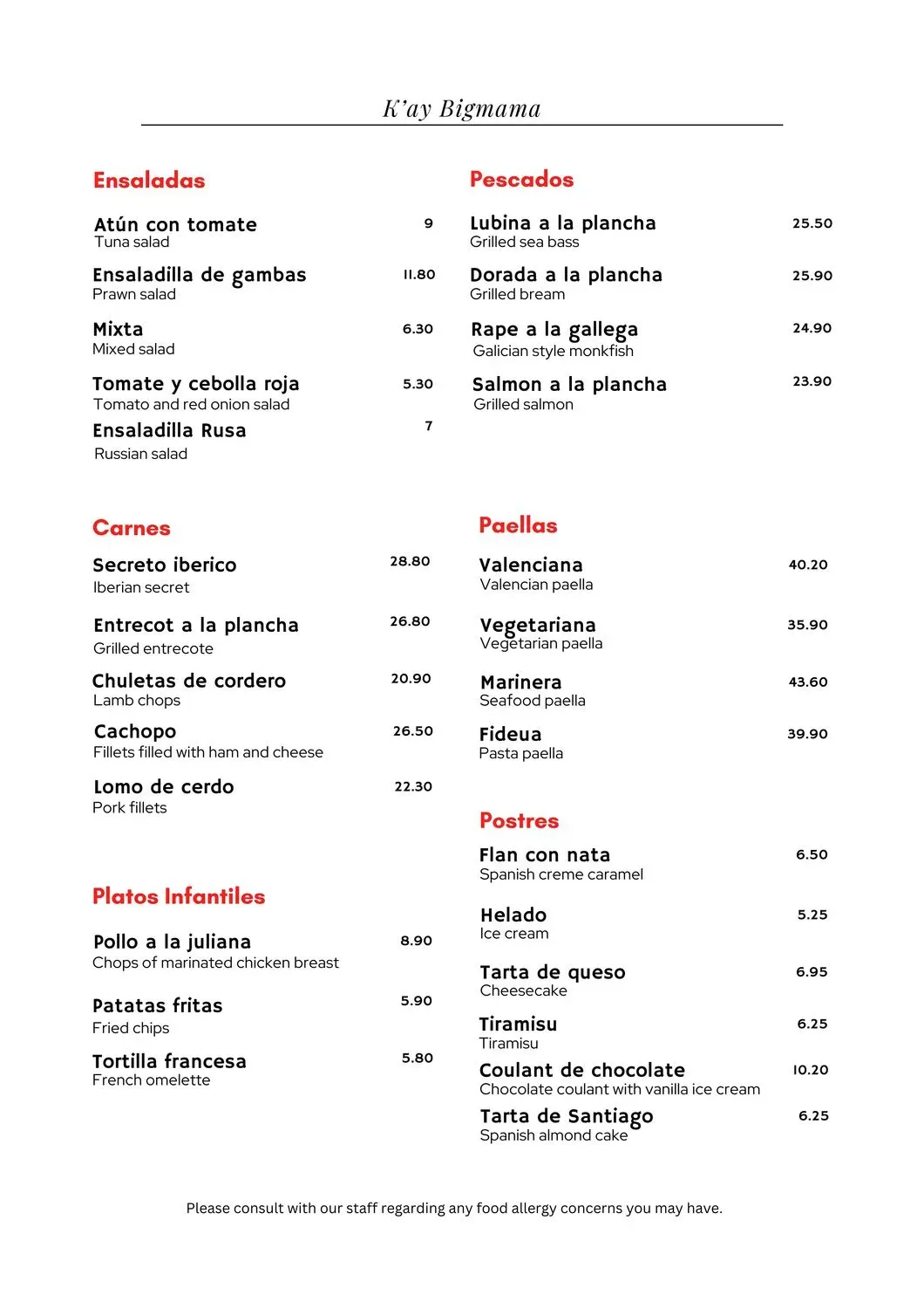 Menu 2