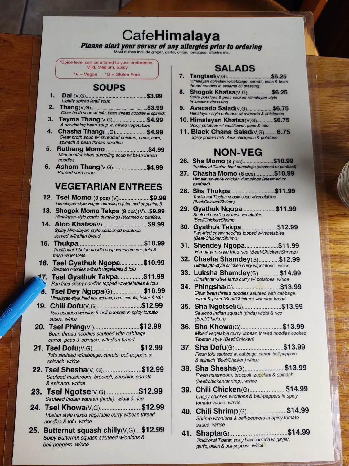 Menu 6