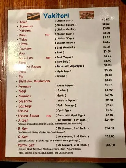 Menu 4