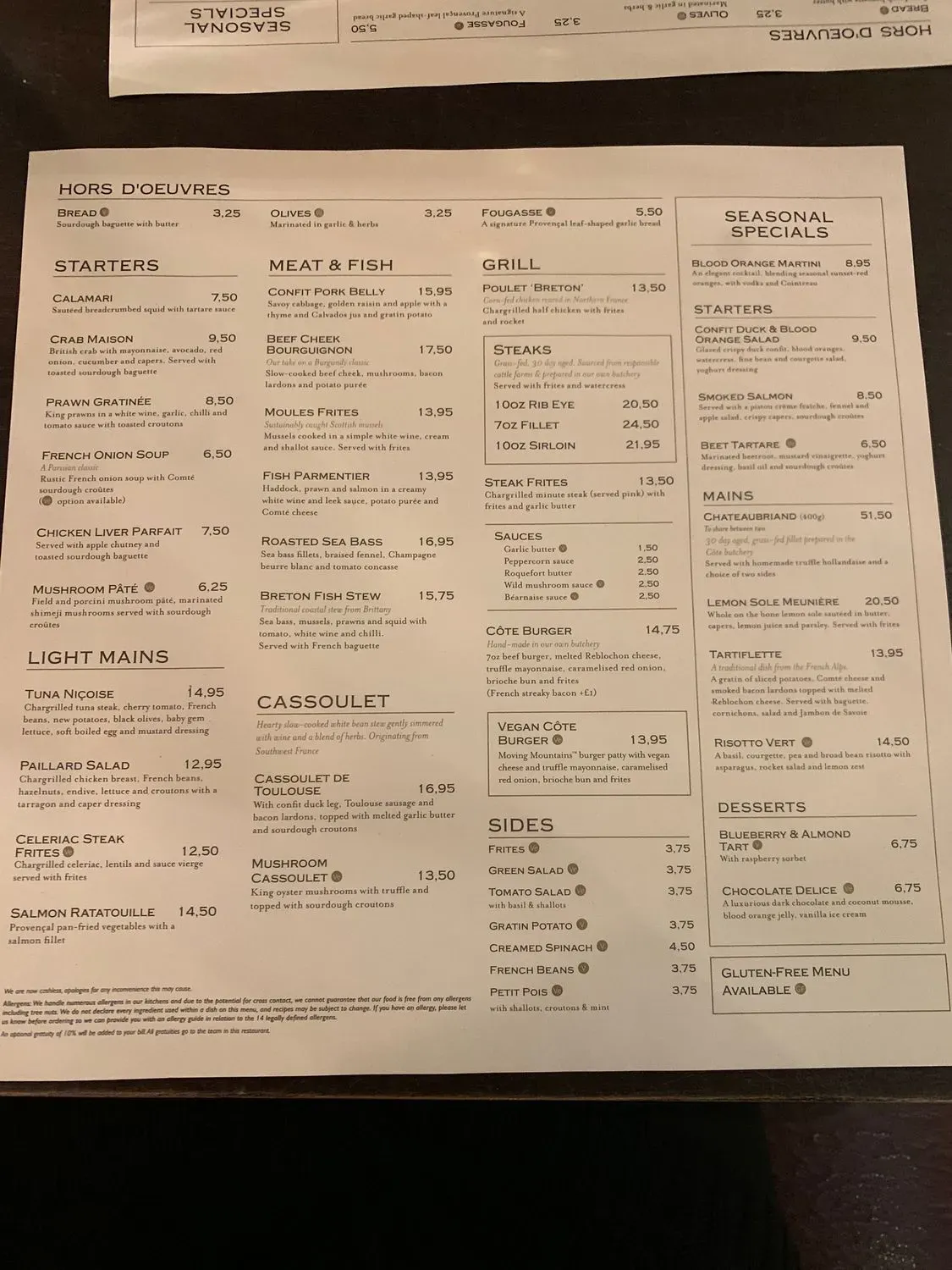 Menu 2