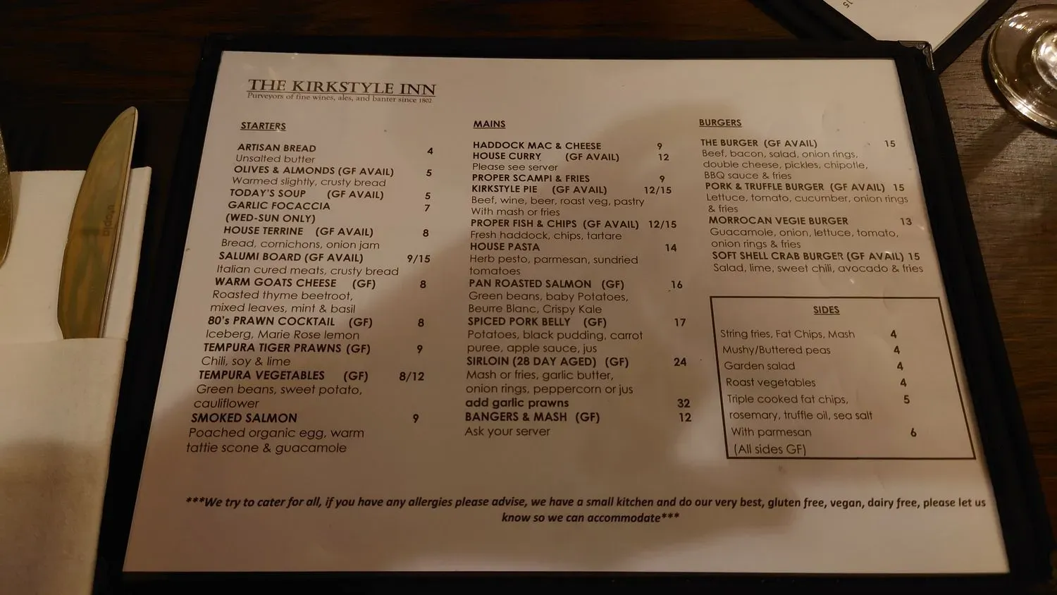 Menu 1