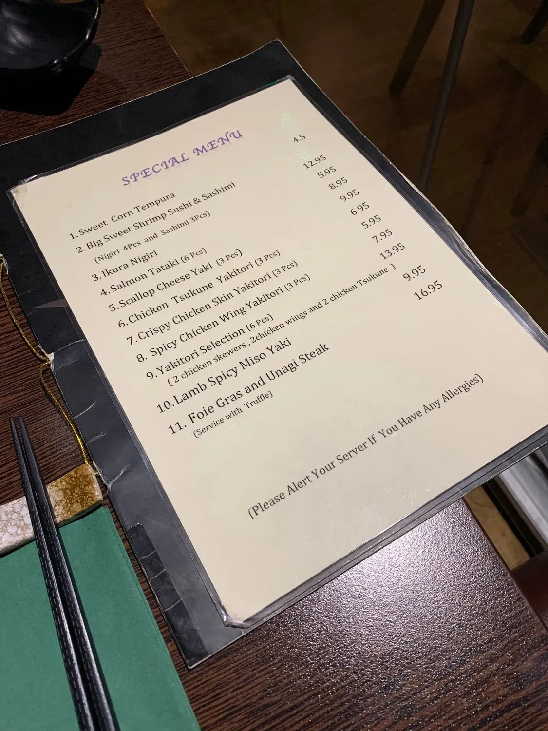 Menu 2