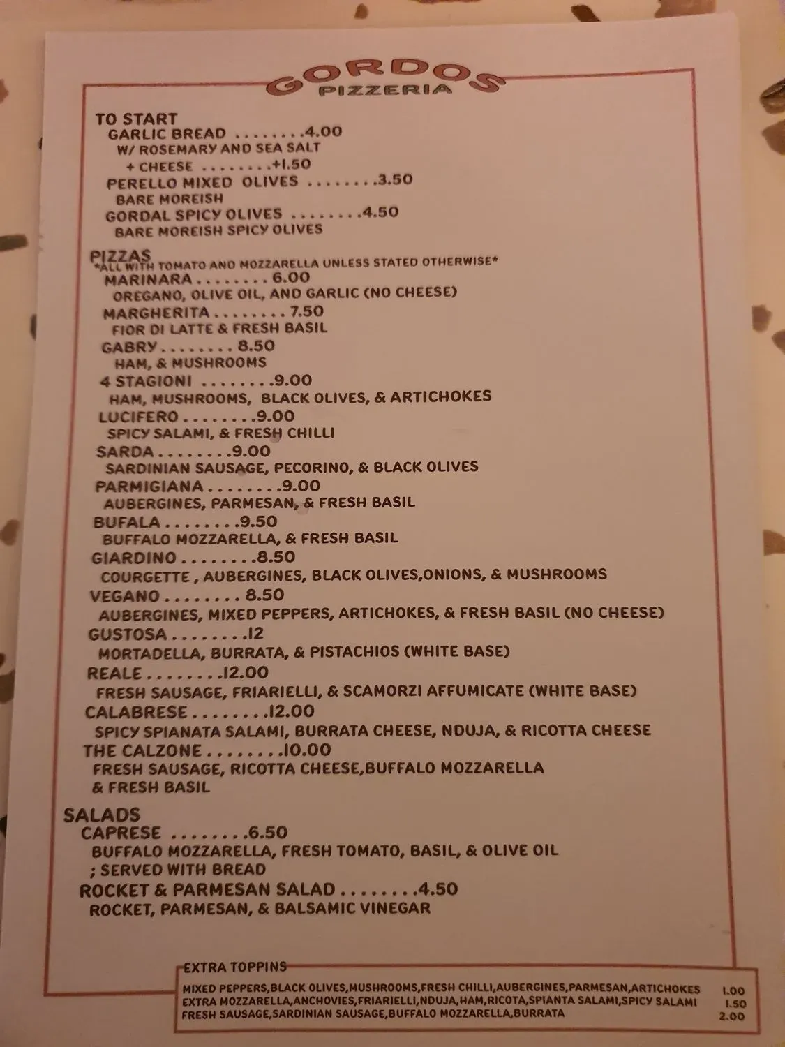 Menu 1