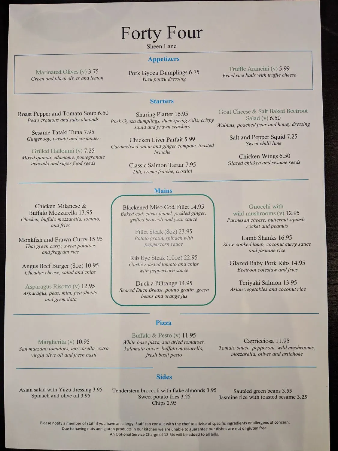 Menu 2