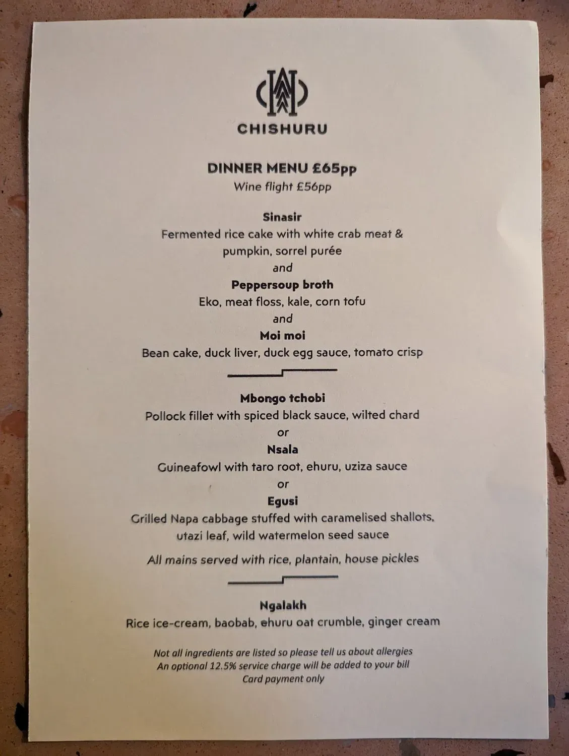 Menu 2