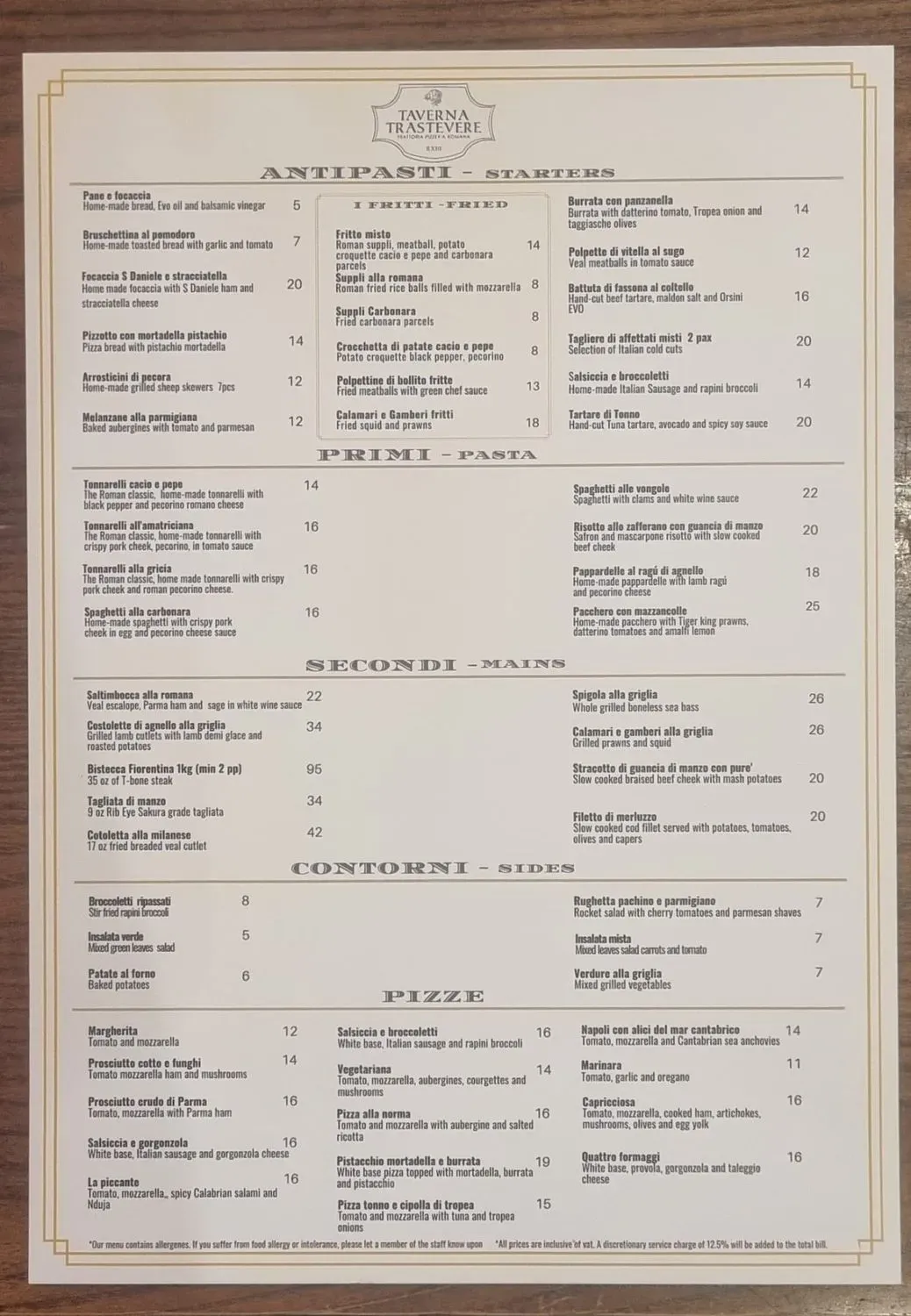 Menu 1