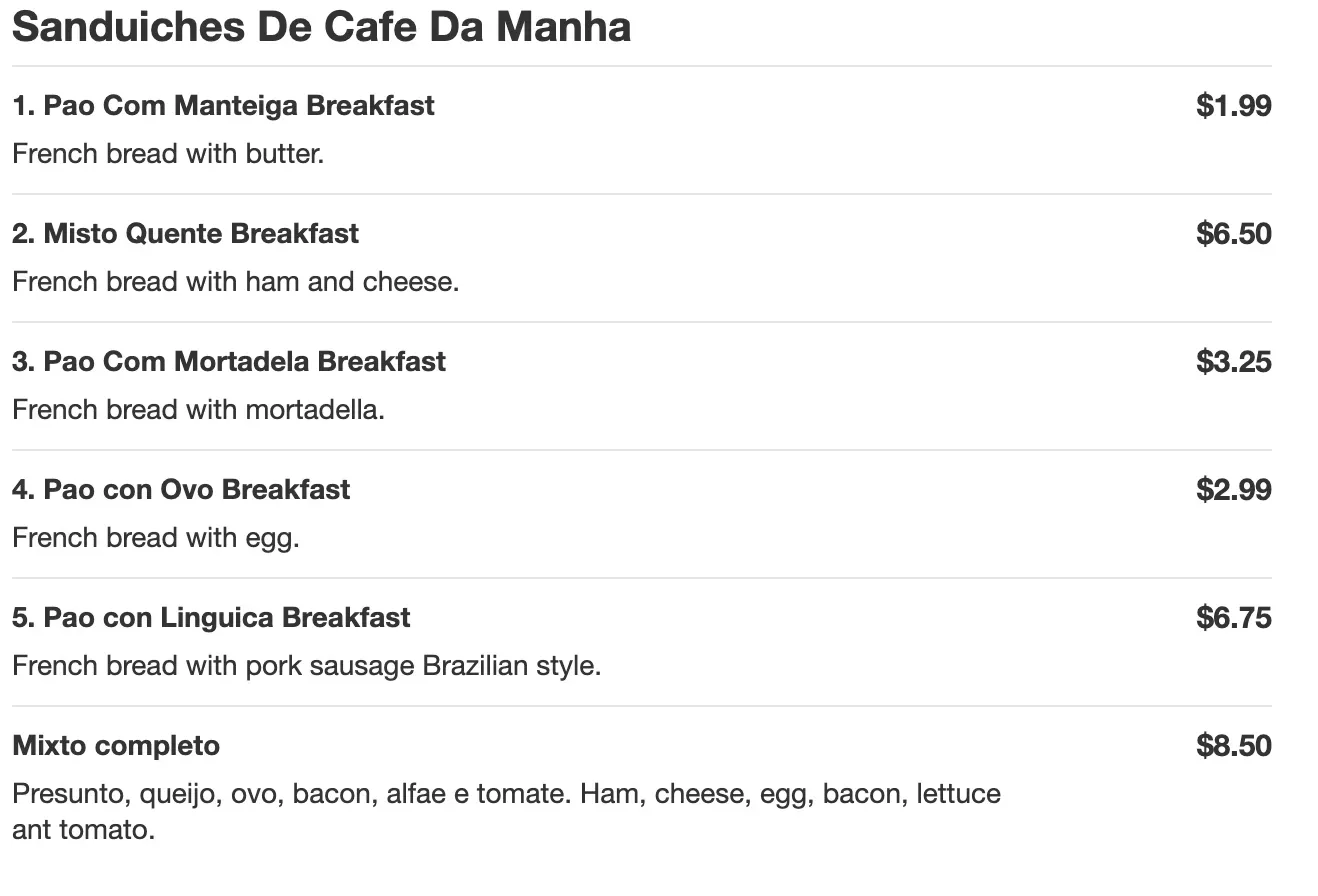 Menu 2