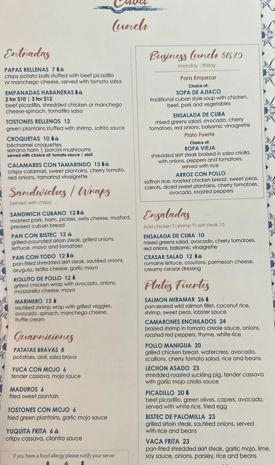 Menu 1