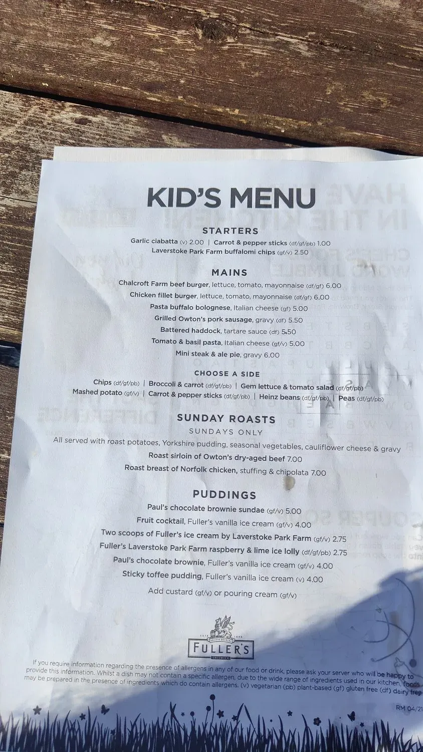 Menu 1