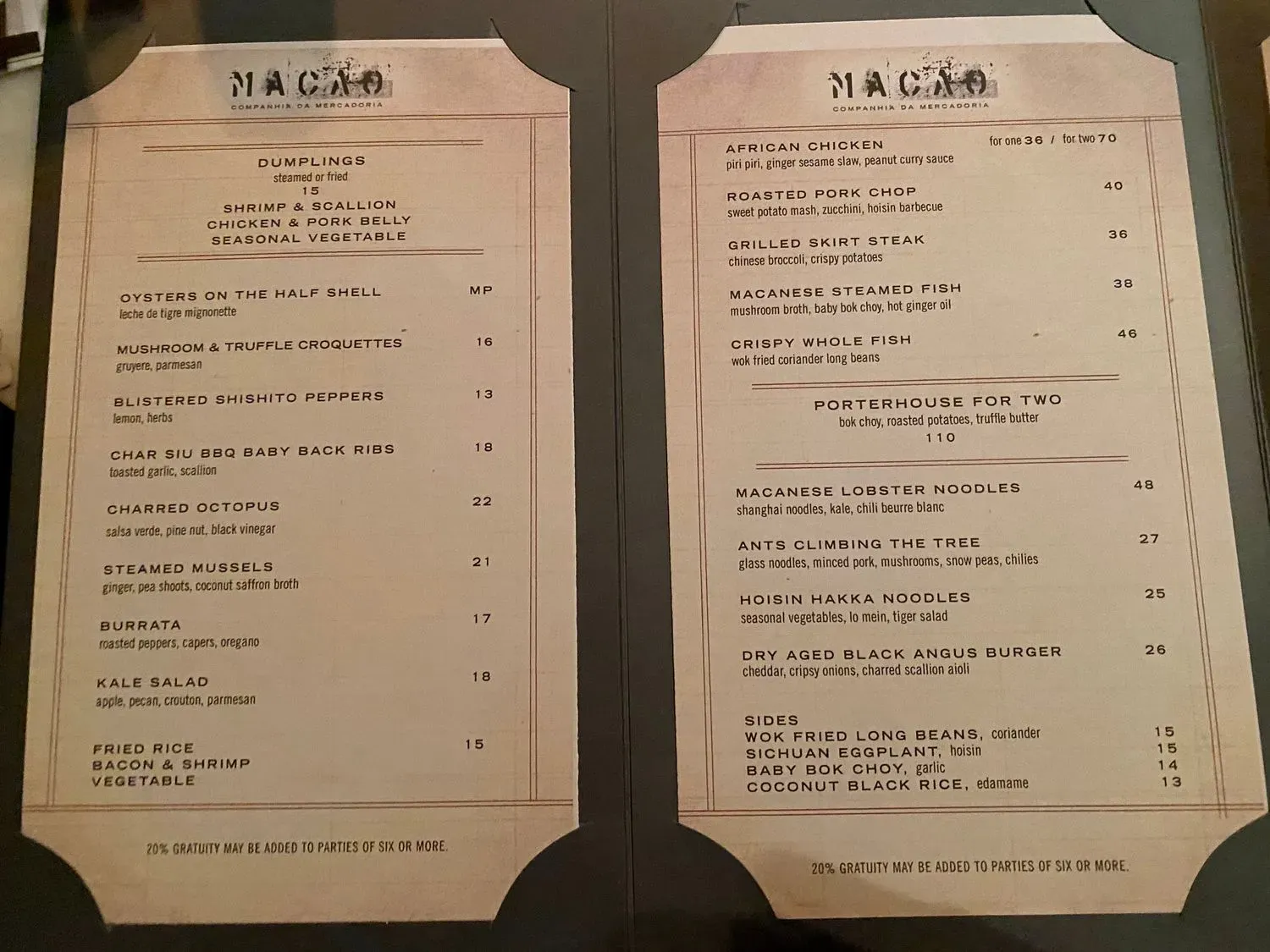 Menu 1