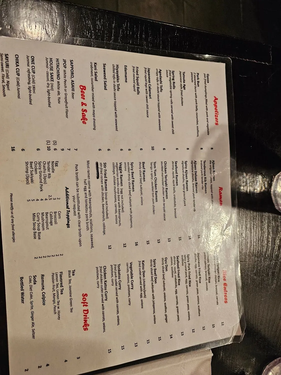 Menu 6