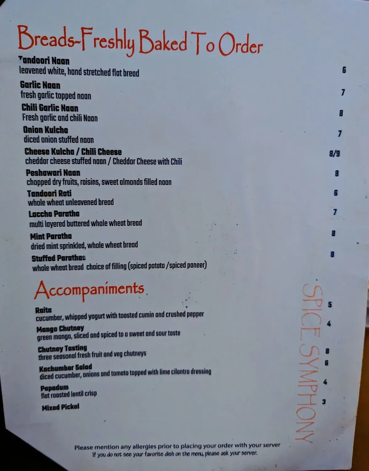 Menu 6