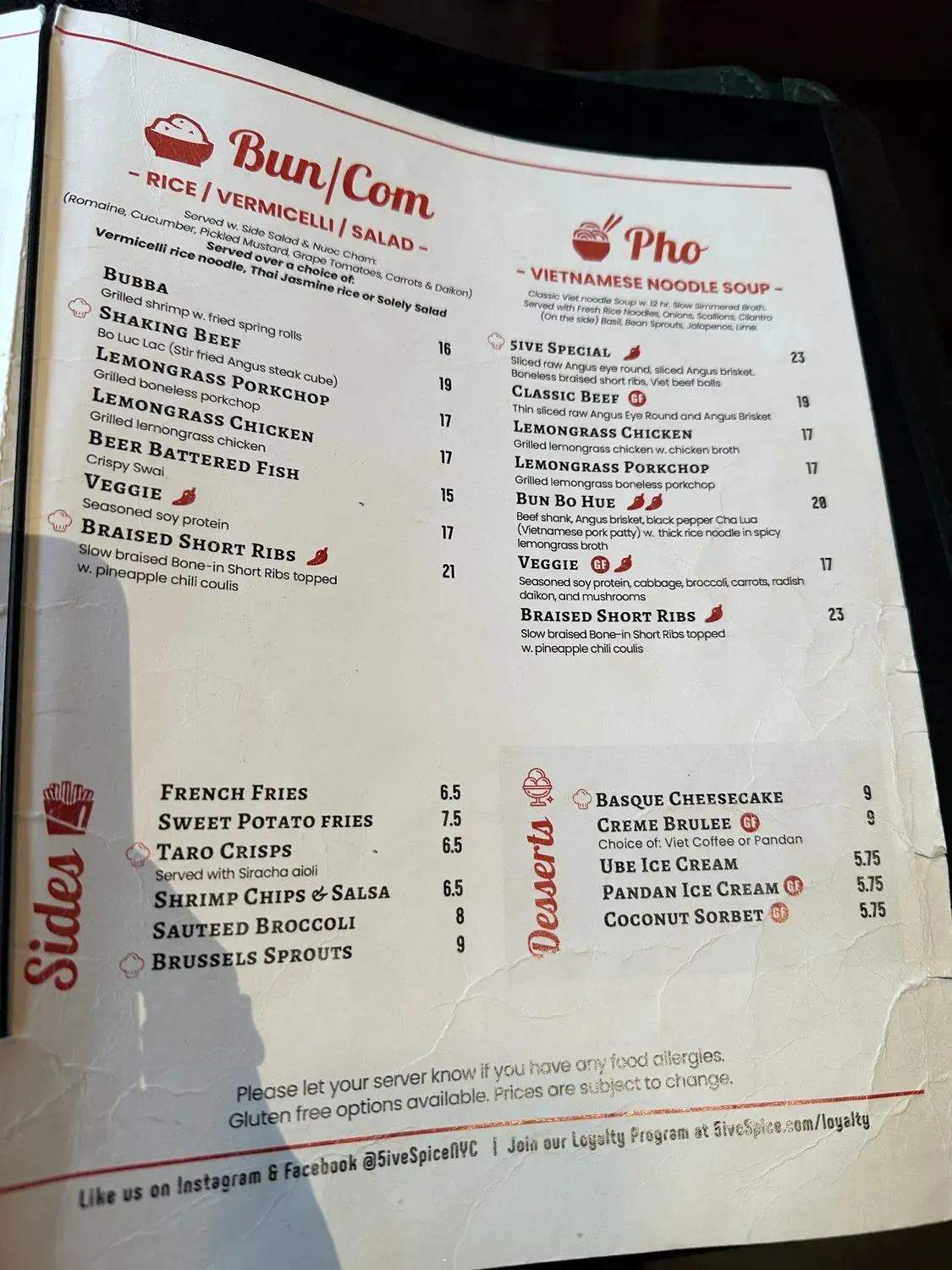 Menu 5