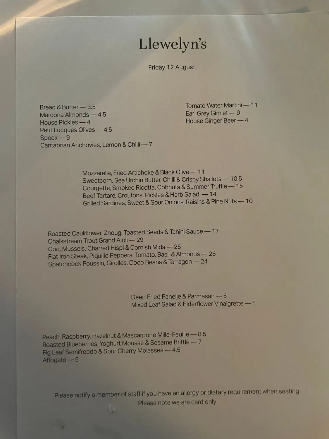 Menu 2