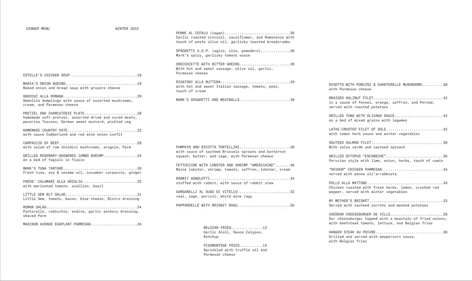 Menu 4