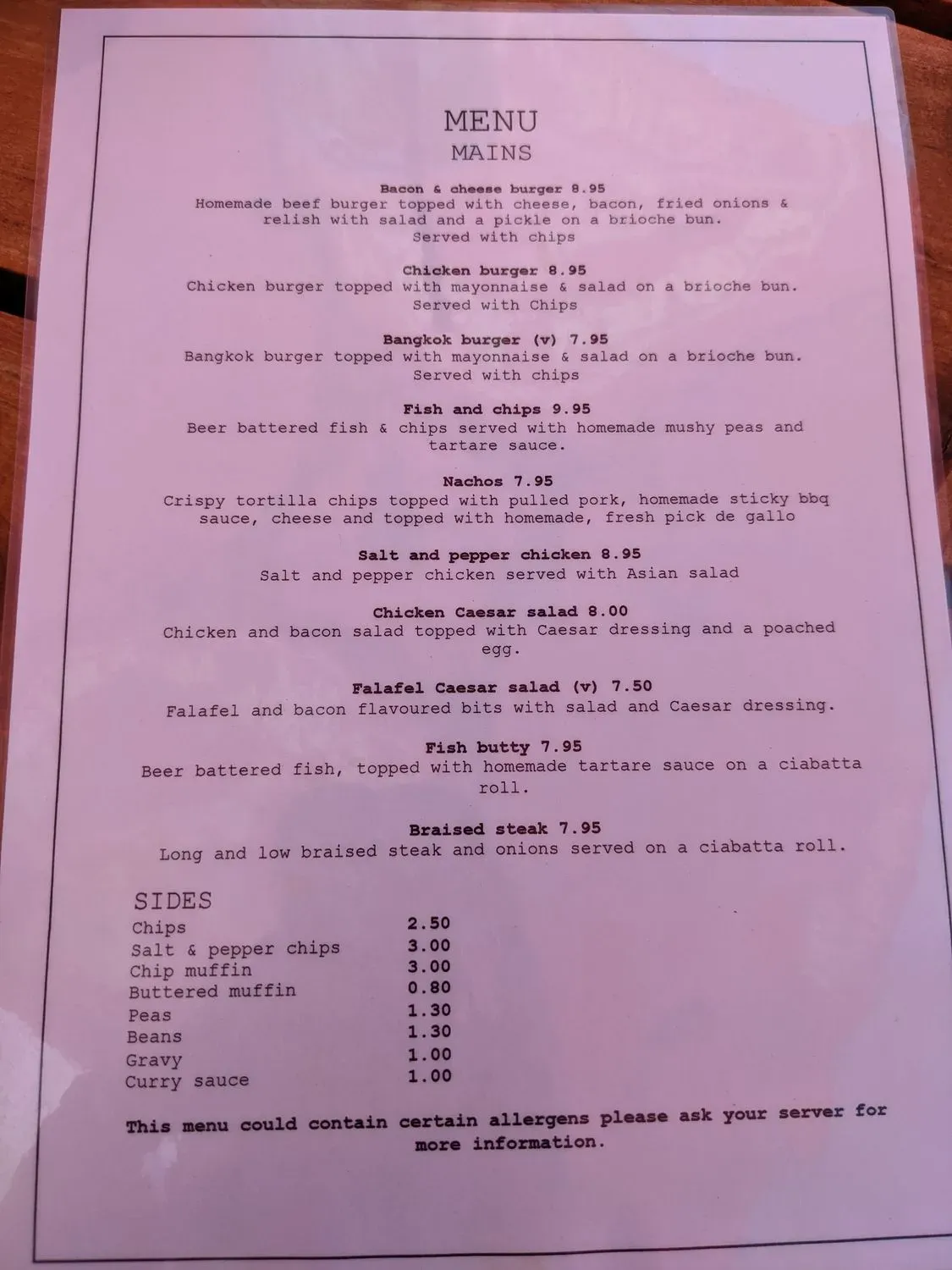 Menu 1