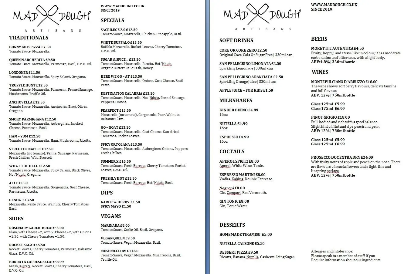 Menu 2