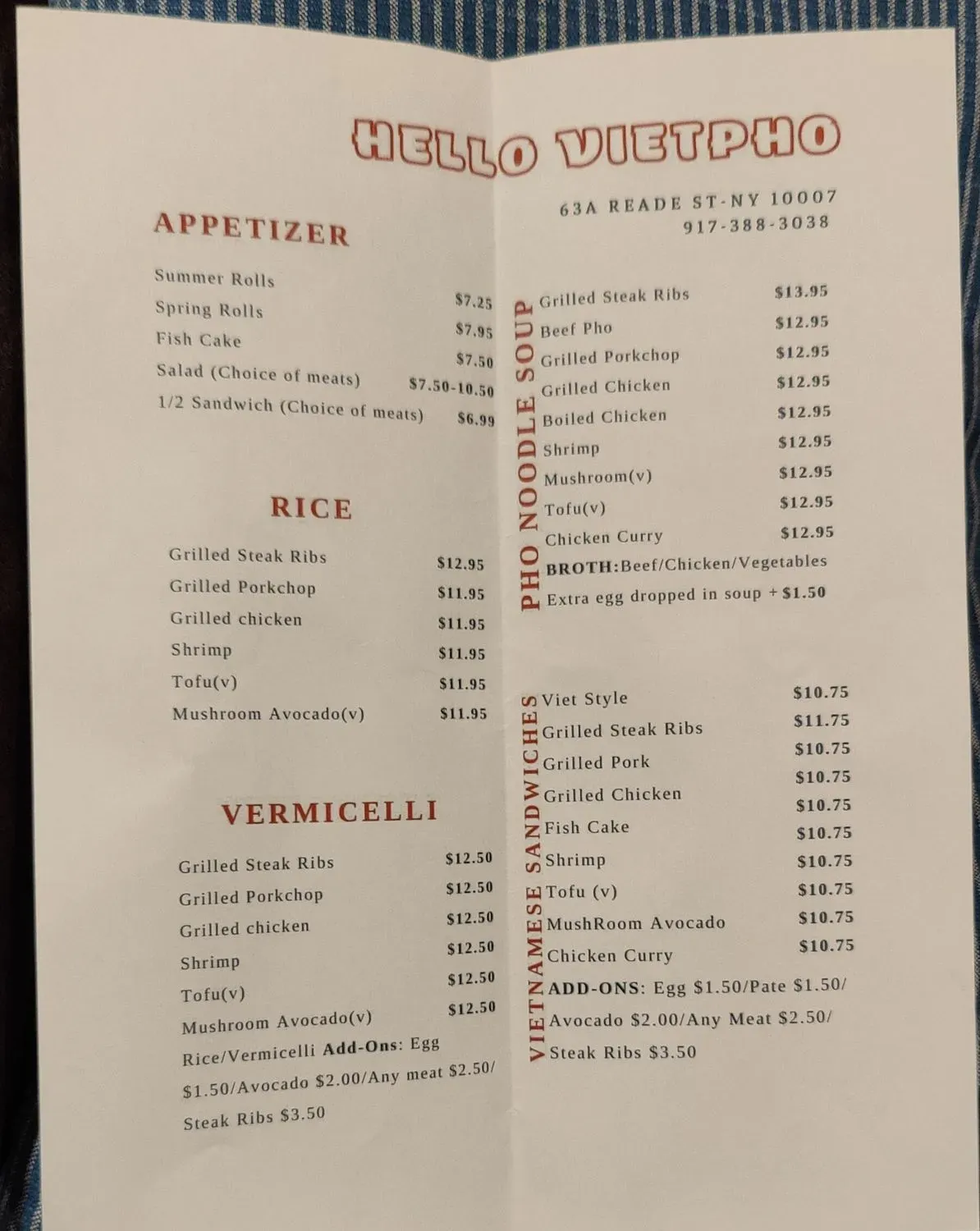 Menu 4