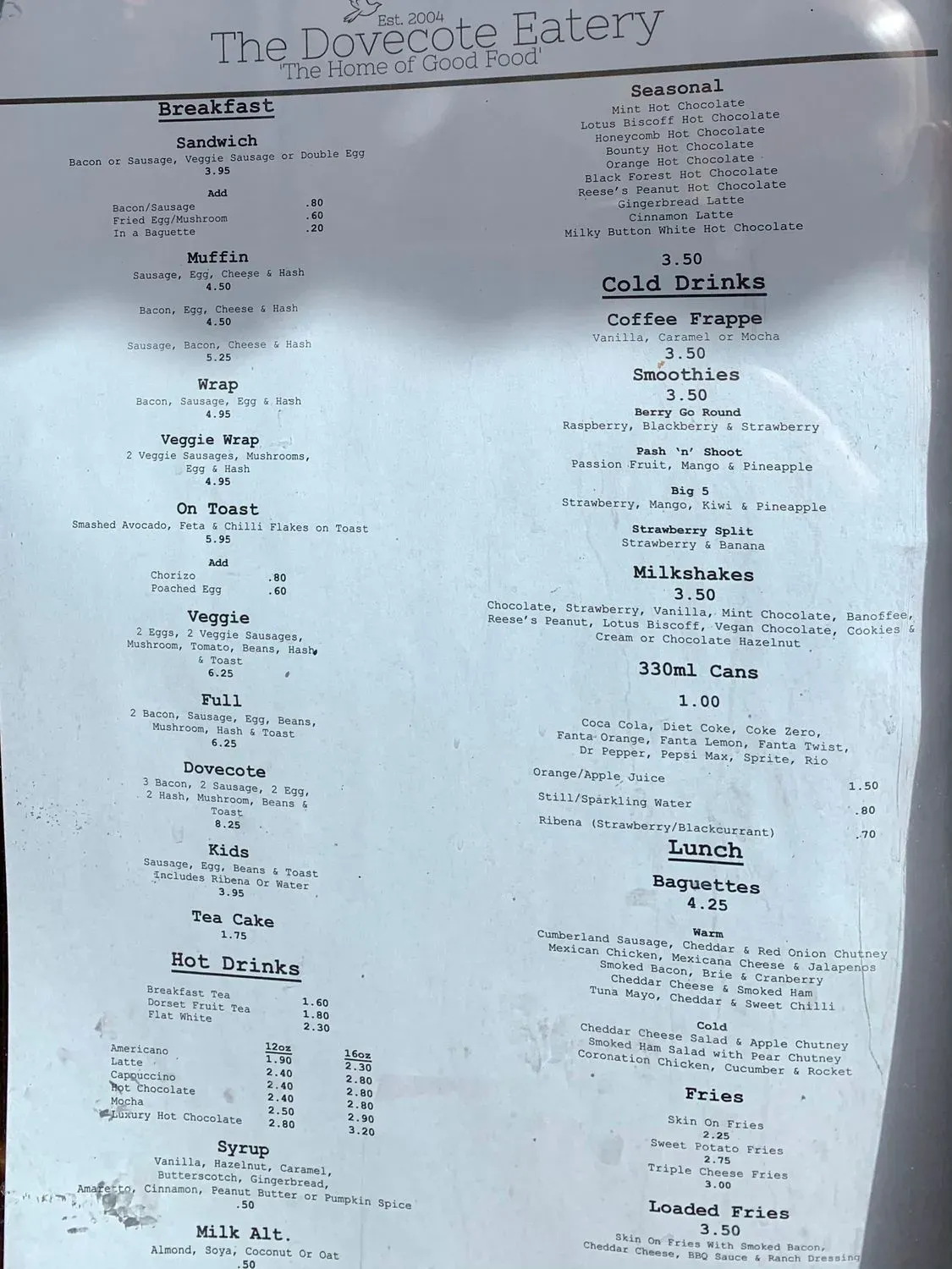 Menu 2