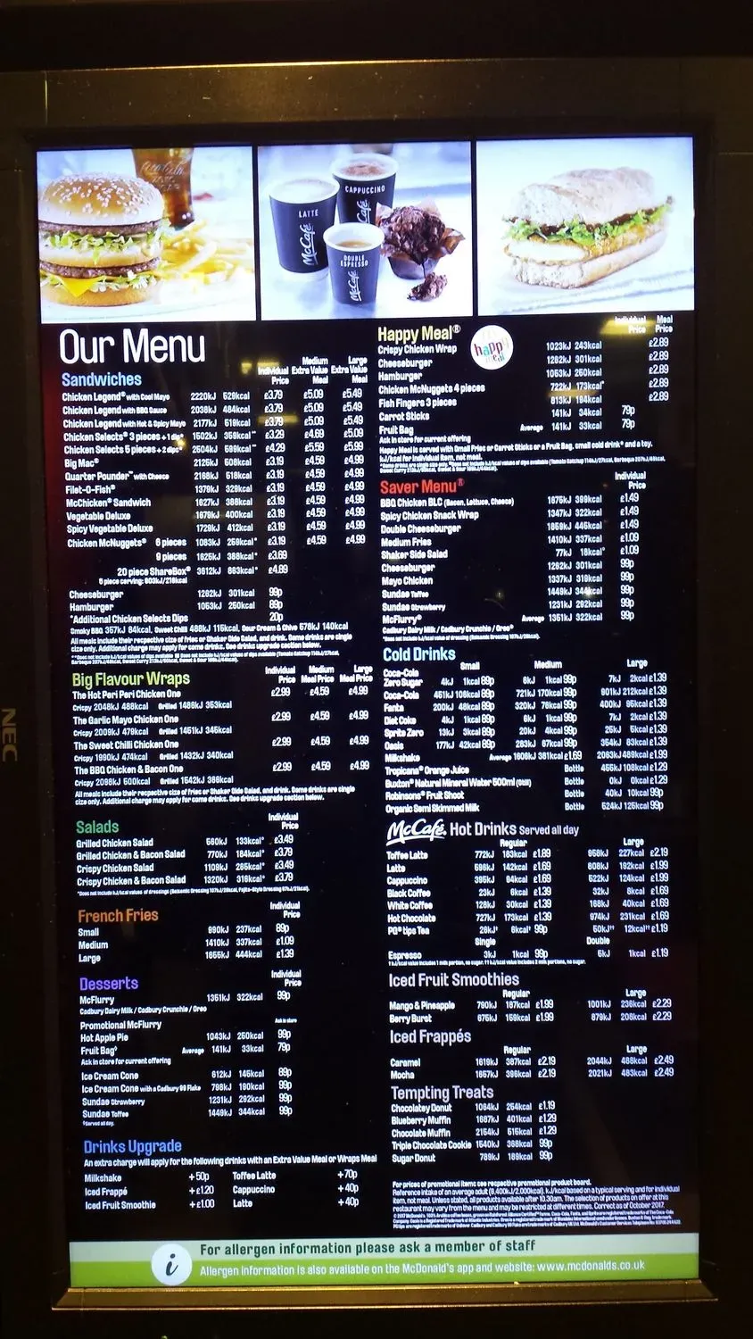 Menu 3