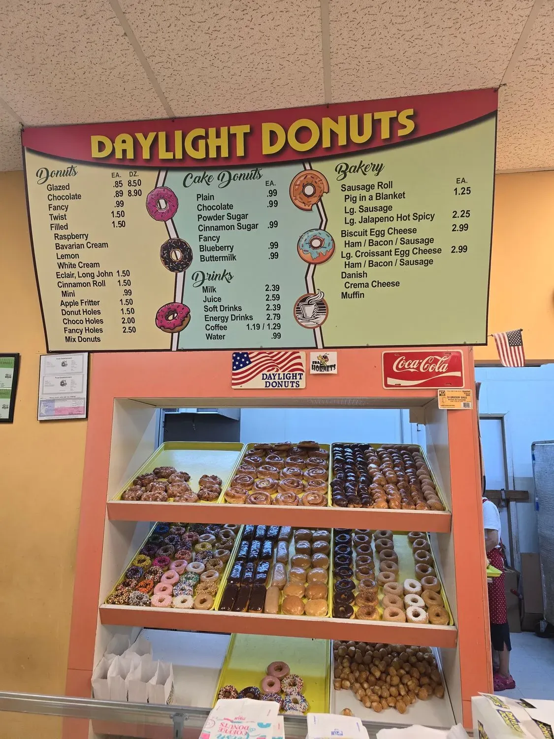 Daylight Donuts Menu - Updated November 2025