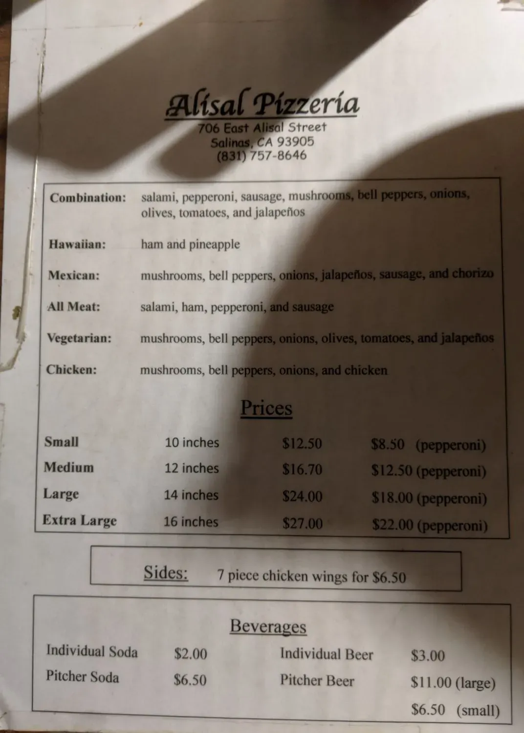 Menu 2