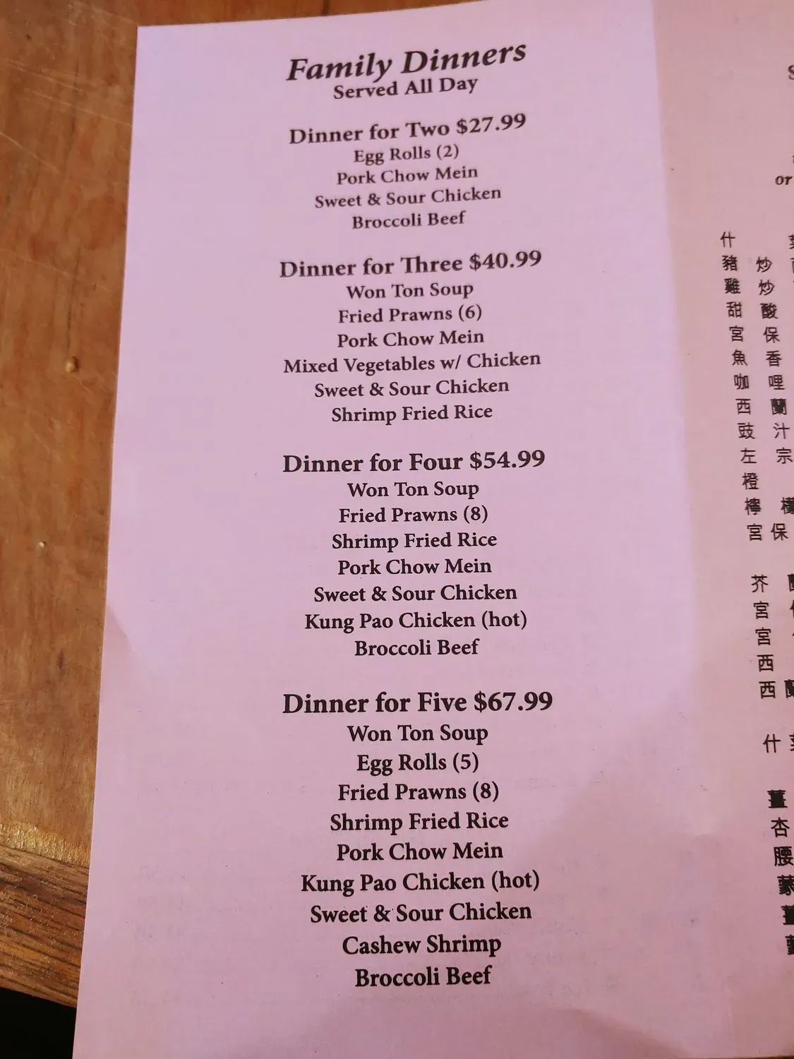 Menu 2