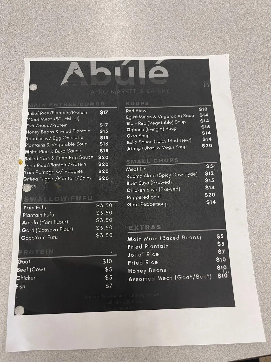 Menu 1