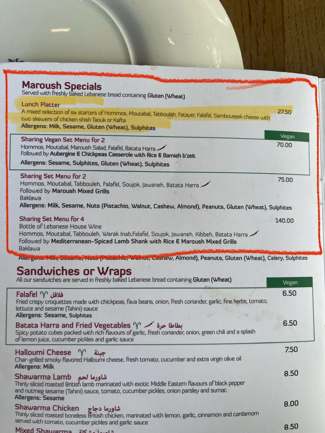 Menu 3