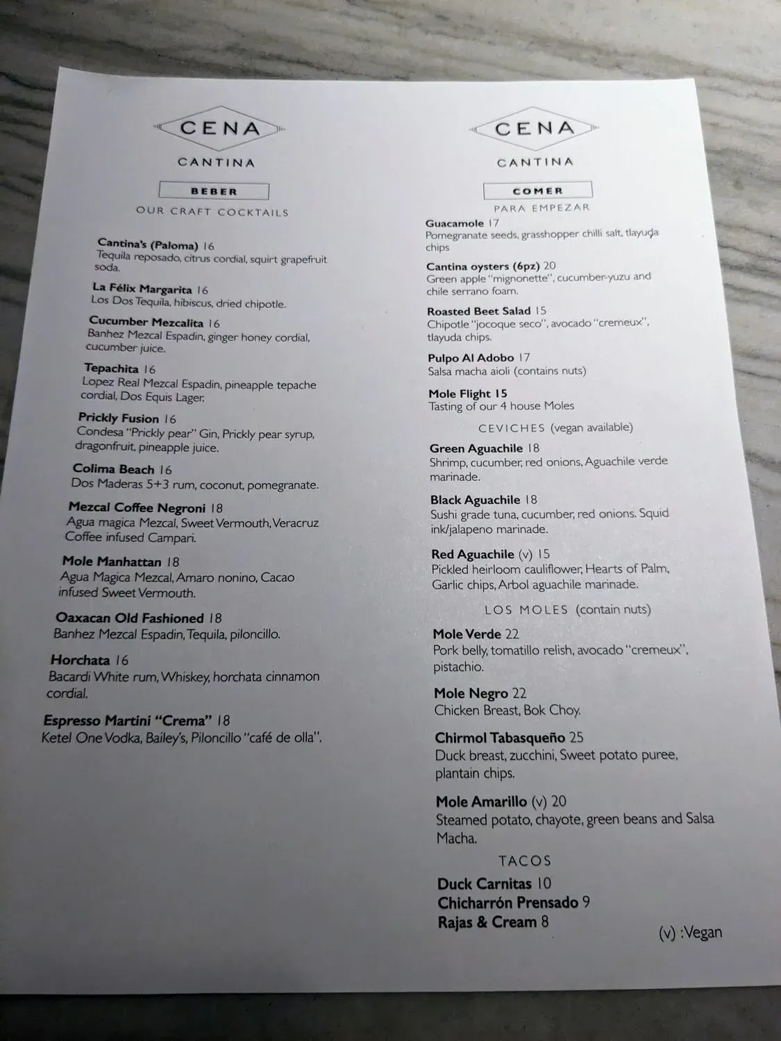 Menu 2