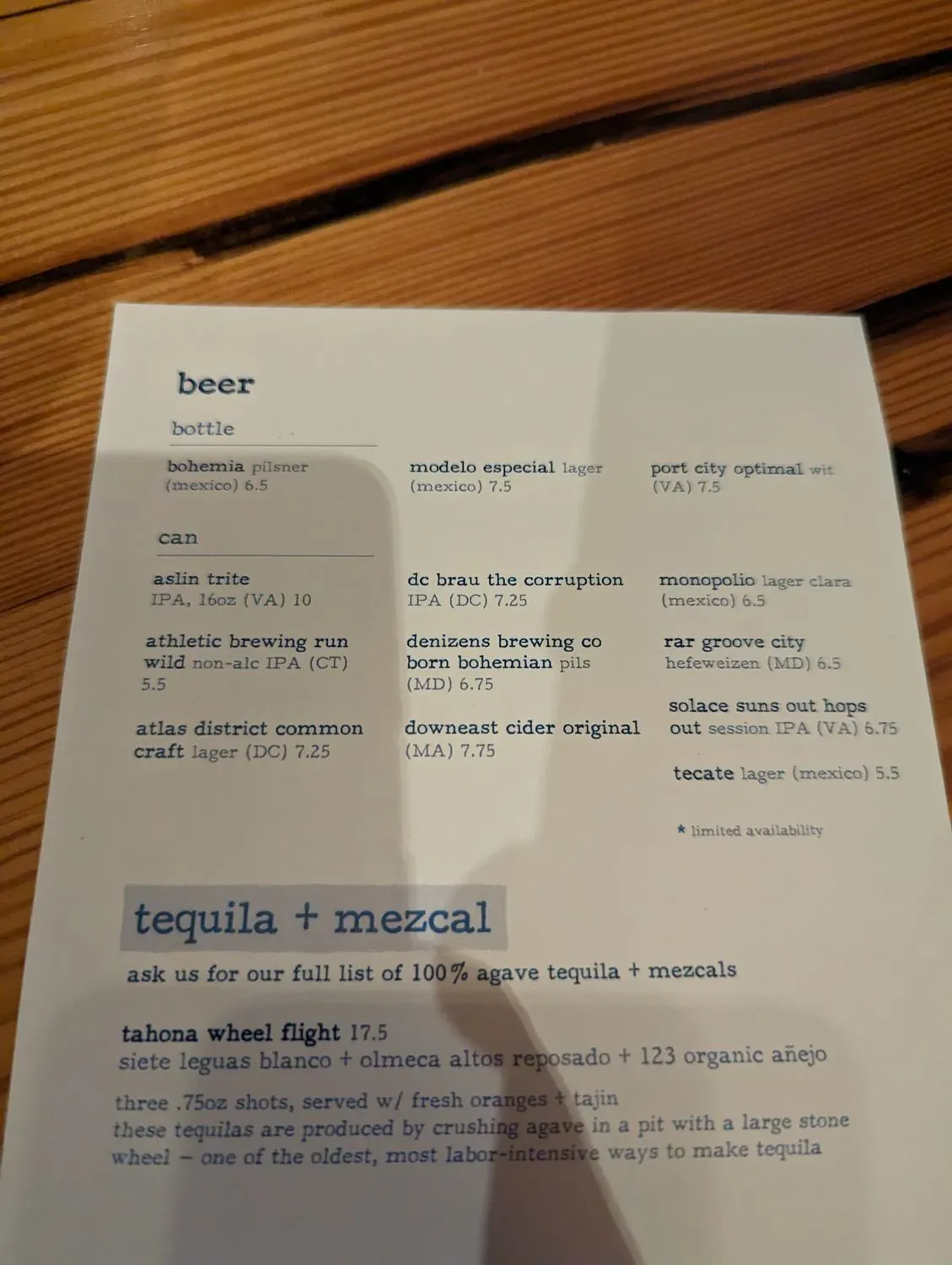 Menu 5