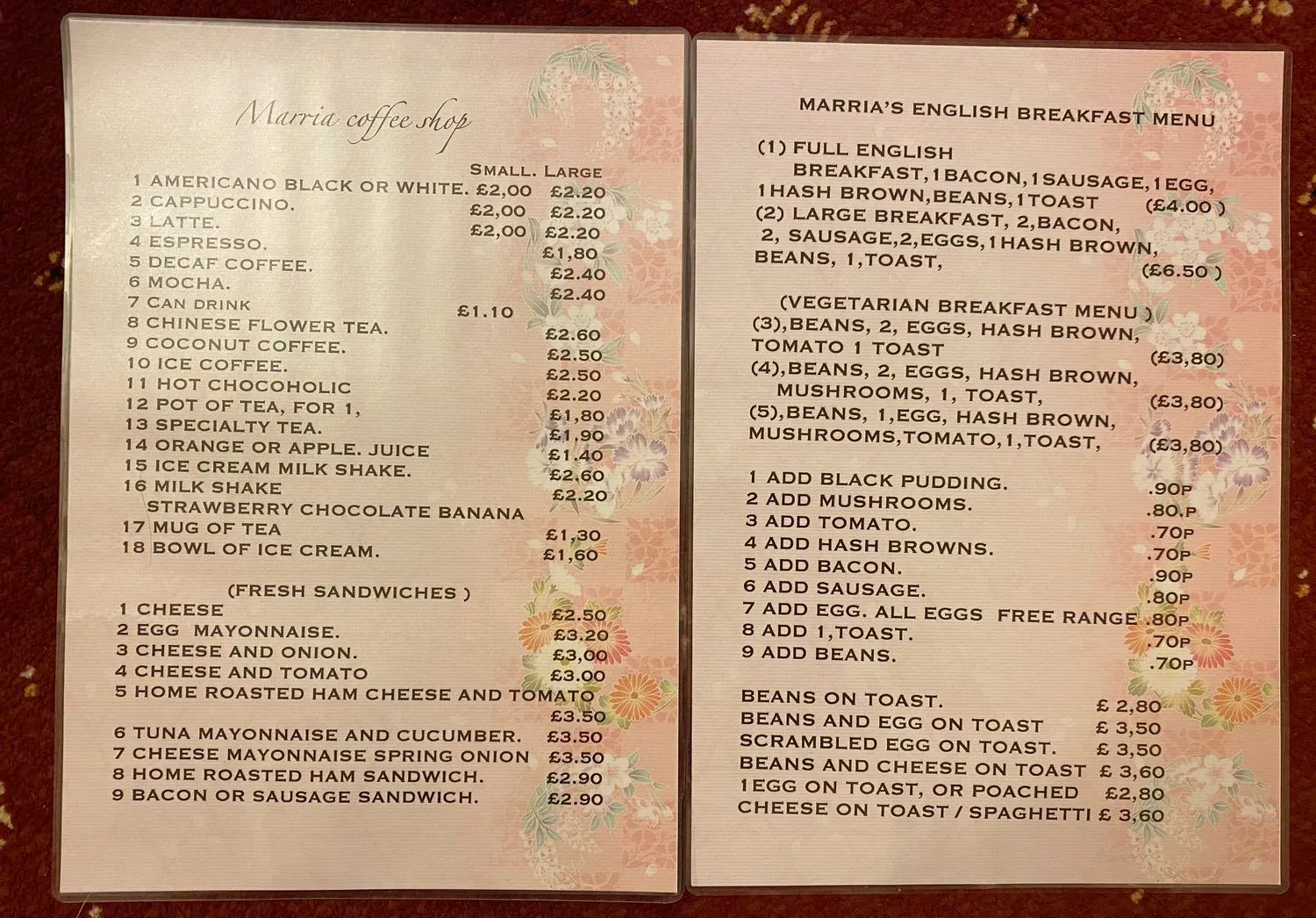 Menu 1