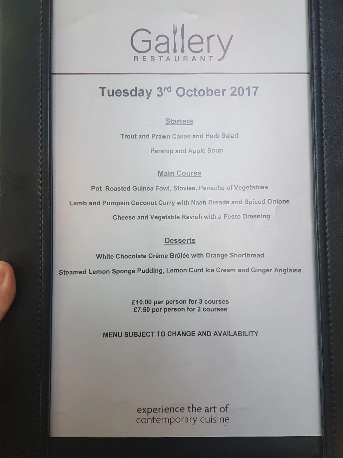 Menu 3