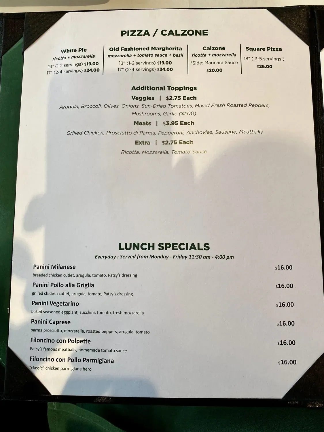 Menu 2