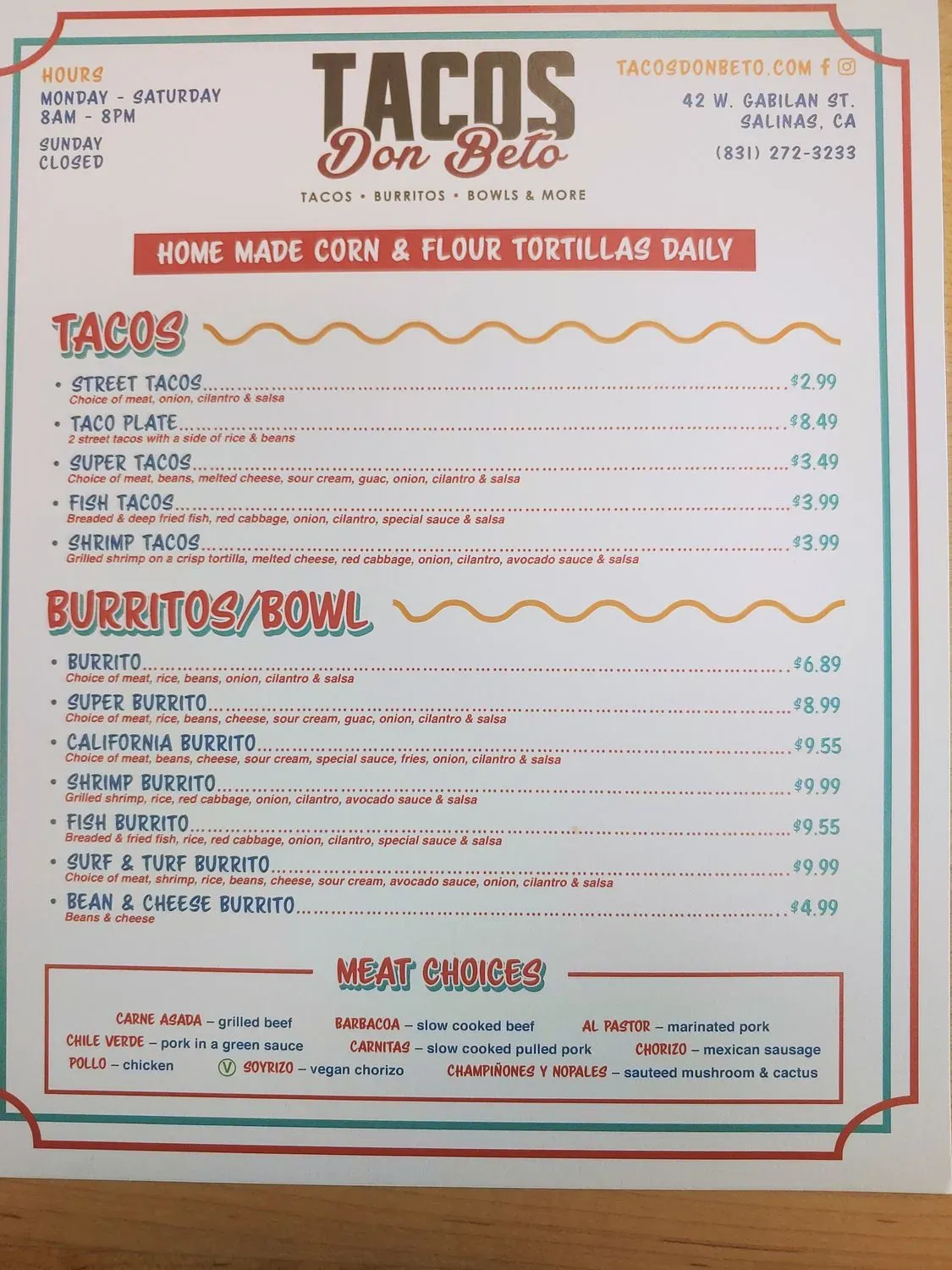 Menu 2