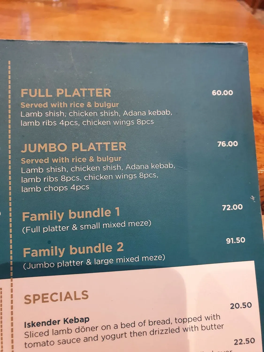 Menu 3