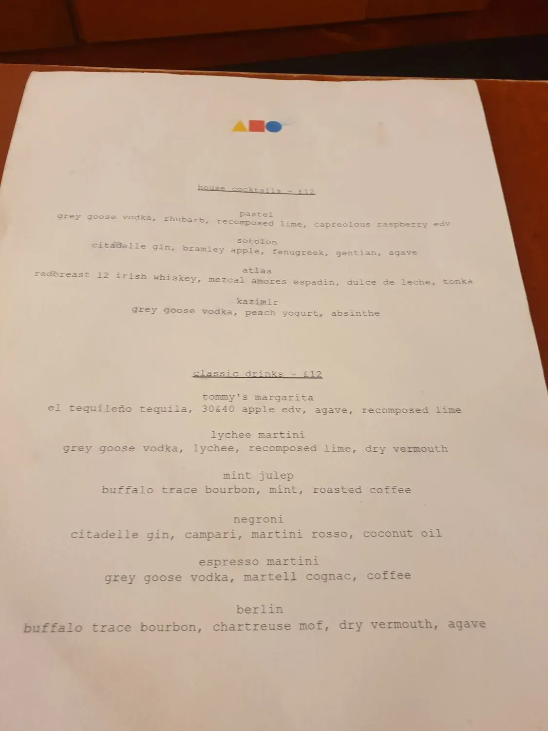 Menu 2