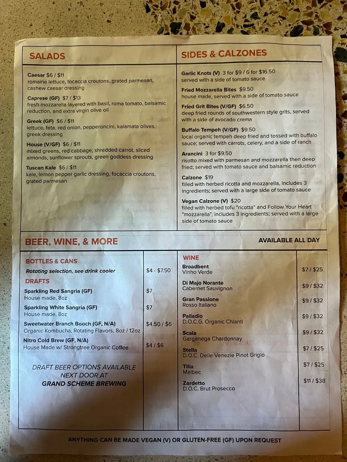 Menu 4