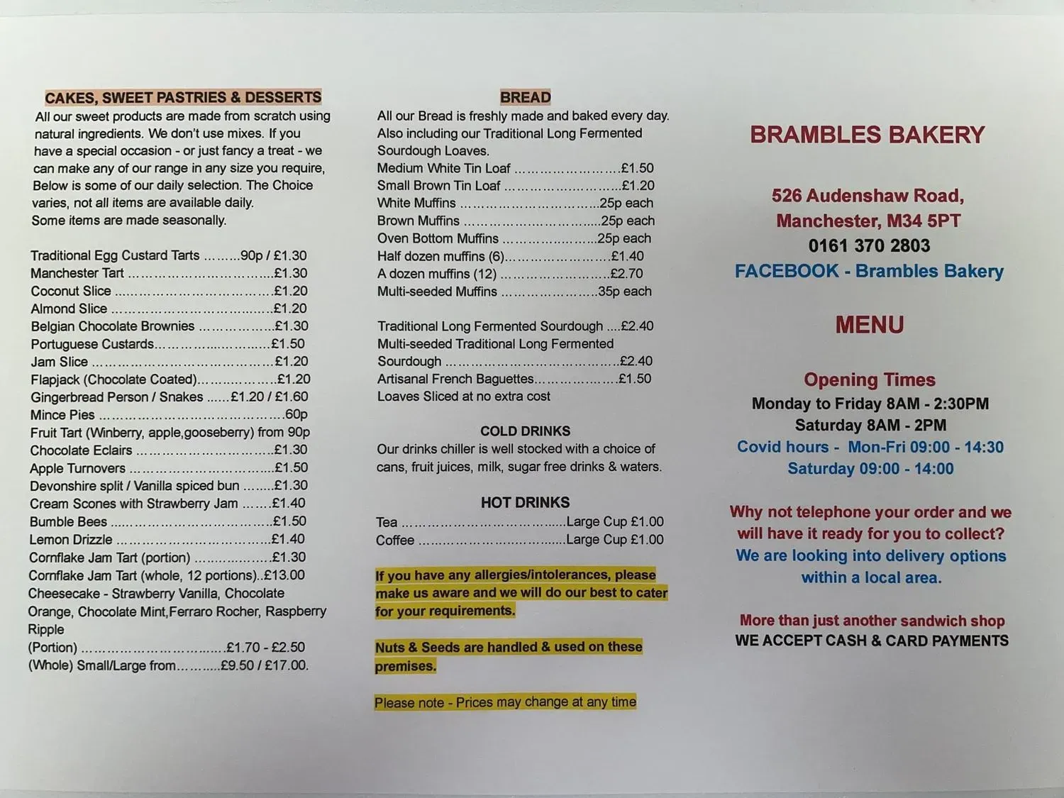 Menu 1