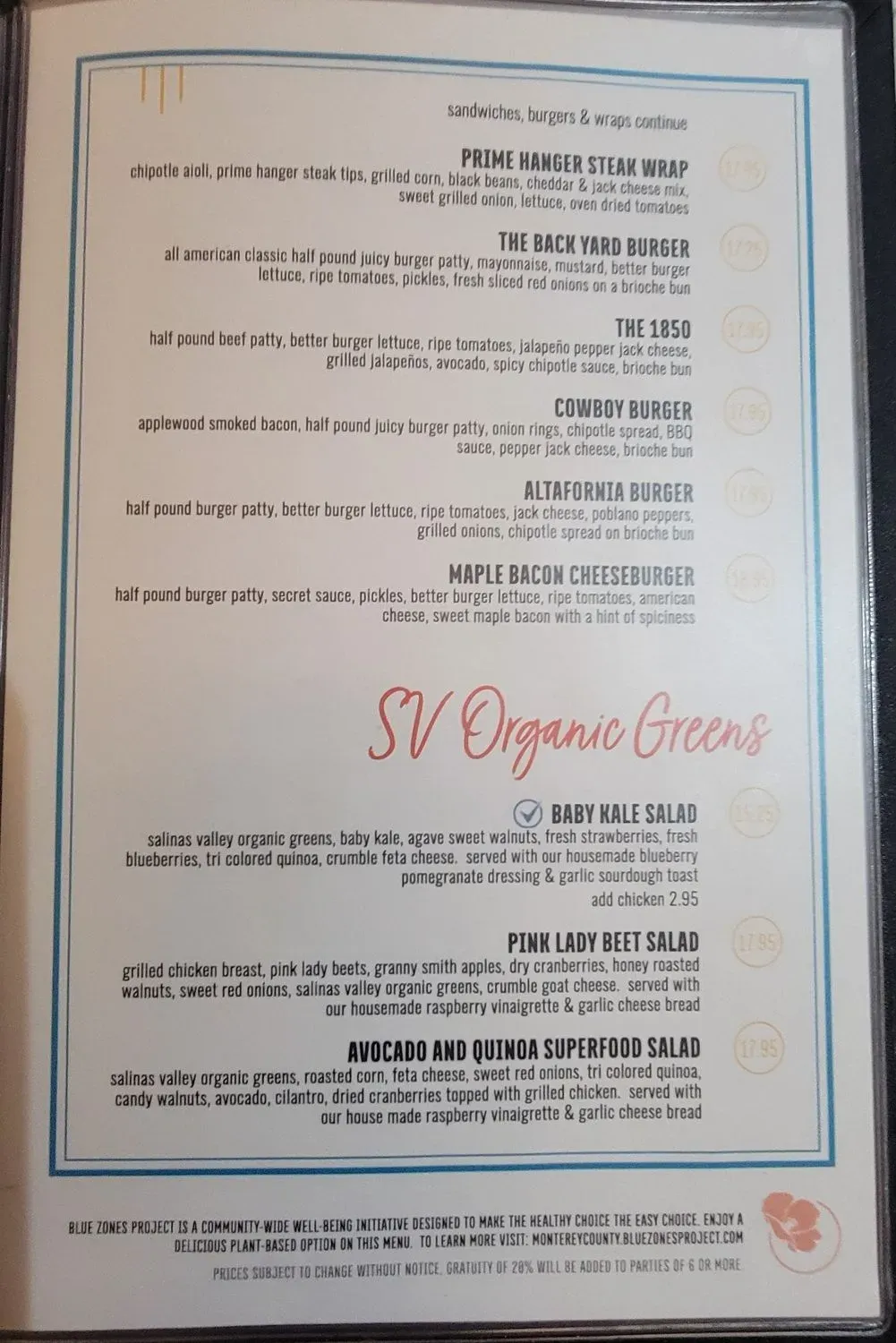 Menu 1