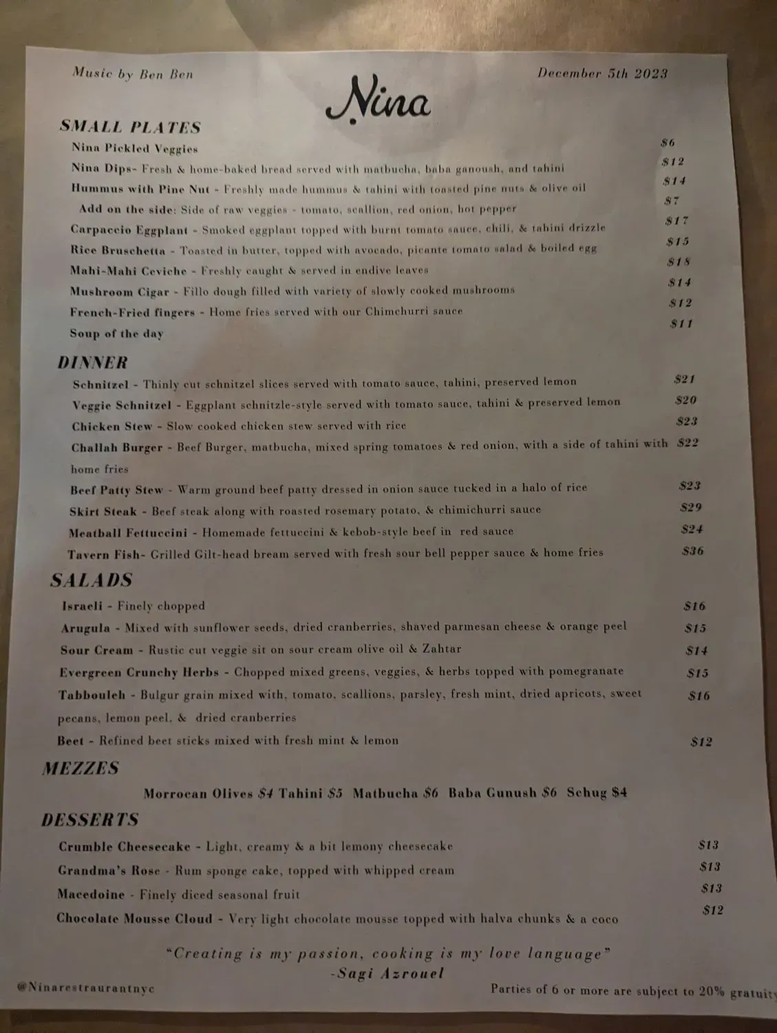 Menu 3