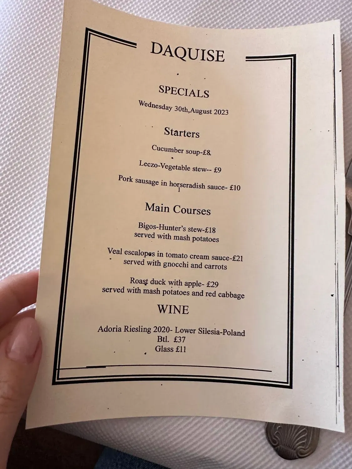 Menu 2