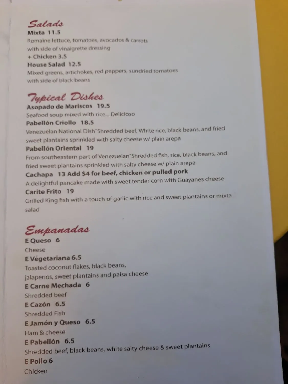 Menu 4