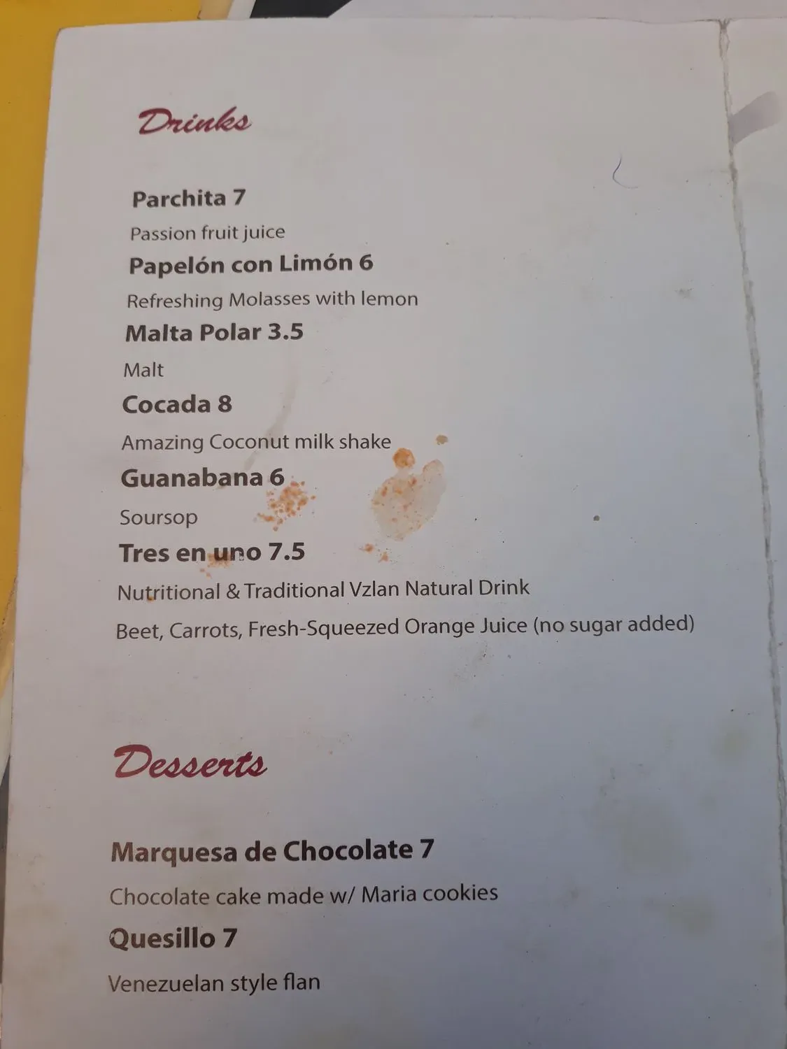 Menu 6