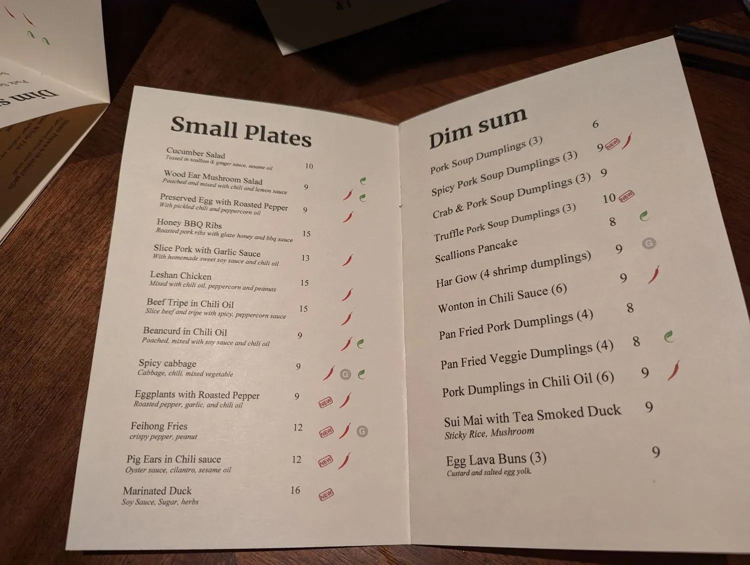 Menu 5