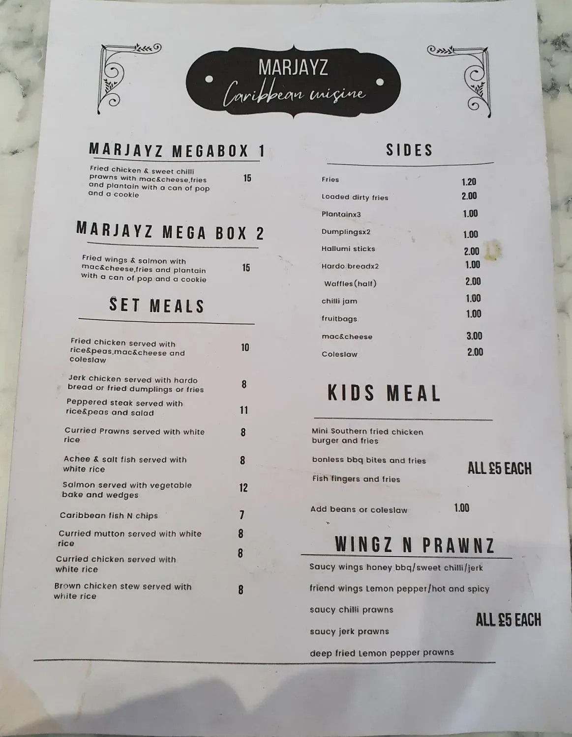 Menu 1